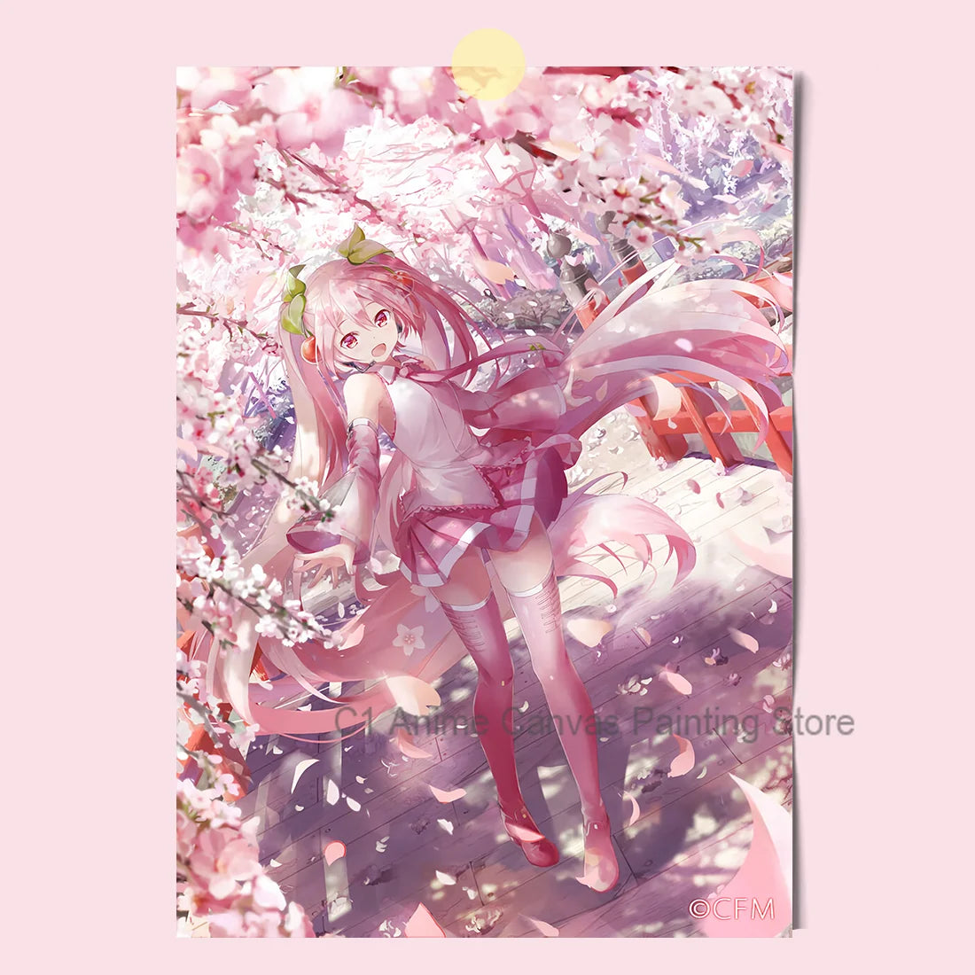 Hatsune Miku Anime Canvas Poster | Waterproof Wall Art Decor