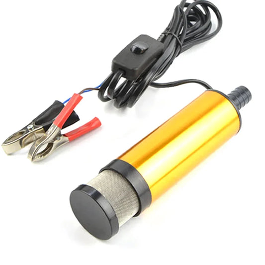 Car Electric Oil Pump DC 12V For Auto Pumping Diesel Oil Water Submersible 12L / Min Fuel Transfer Pump Aluminum Alloy Shell Peaceful Pleasures Health and Wellness