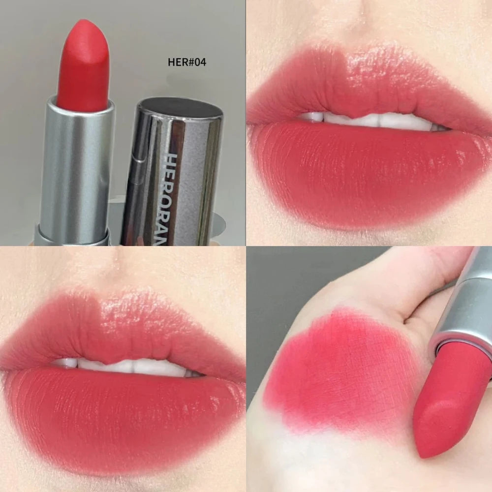 Korean Velvet Matte Lipstick – Long-Lasting Non-Transfer Lip Tint