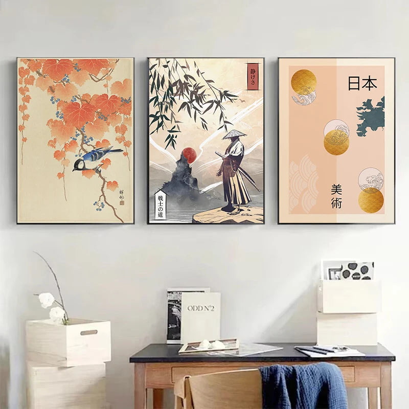 Mount Fuji Cherry Blossoms Canvas Wall Art | Japan Print