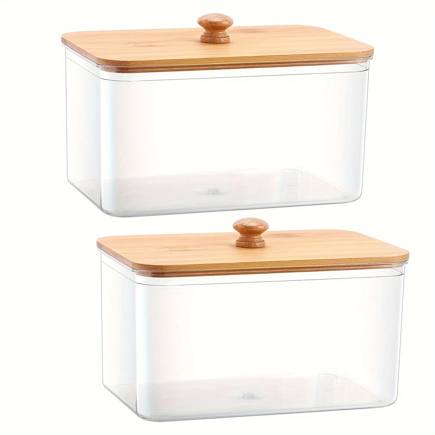 Acrylic Dryer Sheet Holder & Laundry Room Organizer Jar with Lid
