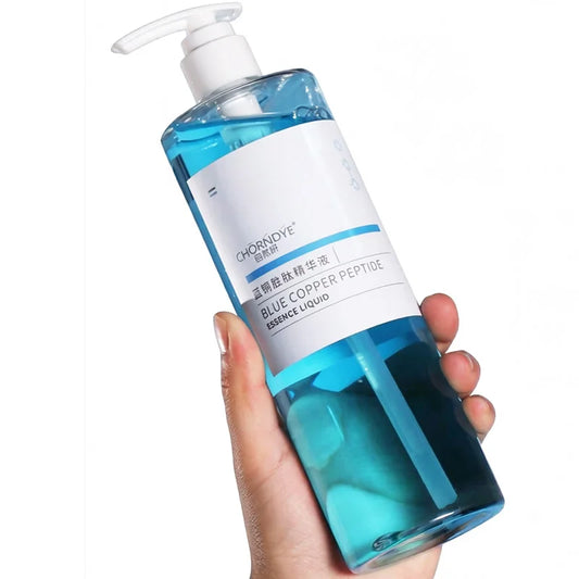 500ml Copper Peptide Serum Tightening, Repairing Antioxidant Boosting Skin Barrier Deep Hydration Hyaluronic Acid Face Serum Peaceful Pleasures Health and Wellness