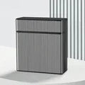 Large Capacity Cigarette Case Automatic Flip Cover Hold 40pcs Cigarettes Anti Pressure Portable Pocket Storage Box Smoking Tools Peaceful Pleasures Health and Wellness Black