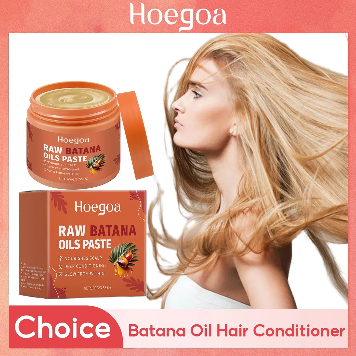 HOEGOA Batana Oil Hair Mask – Fuller, Thicker & Stronger Hair