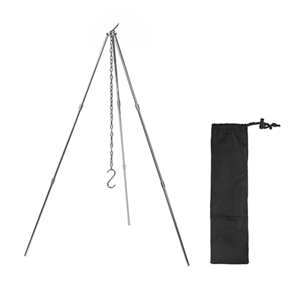 Camping Bonfire Tripod – Aluminum Alloy Detachable Stand