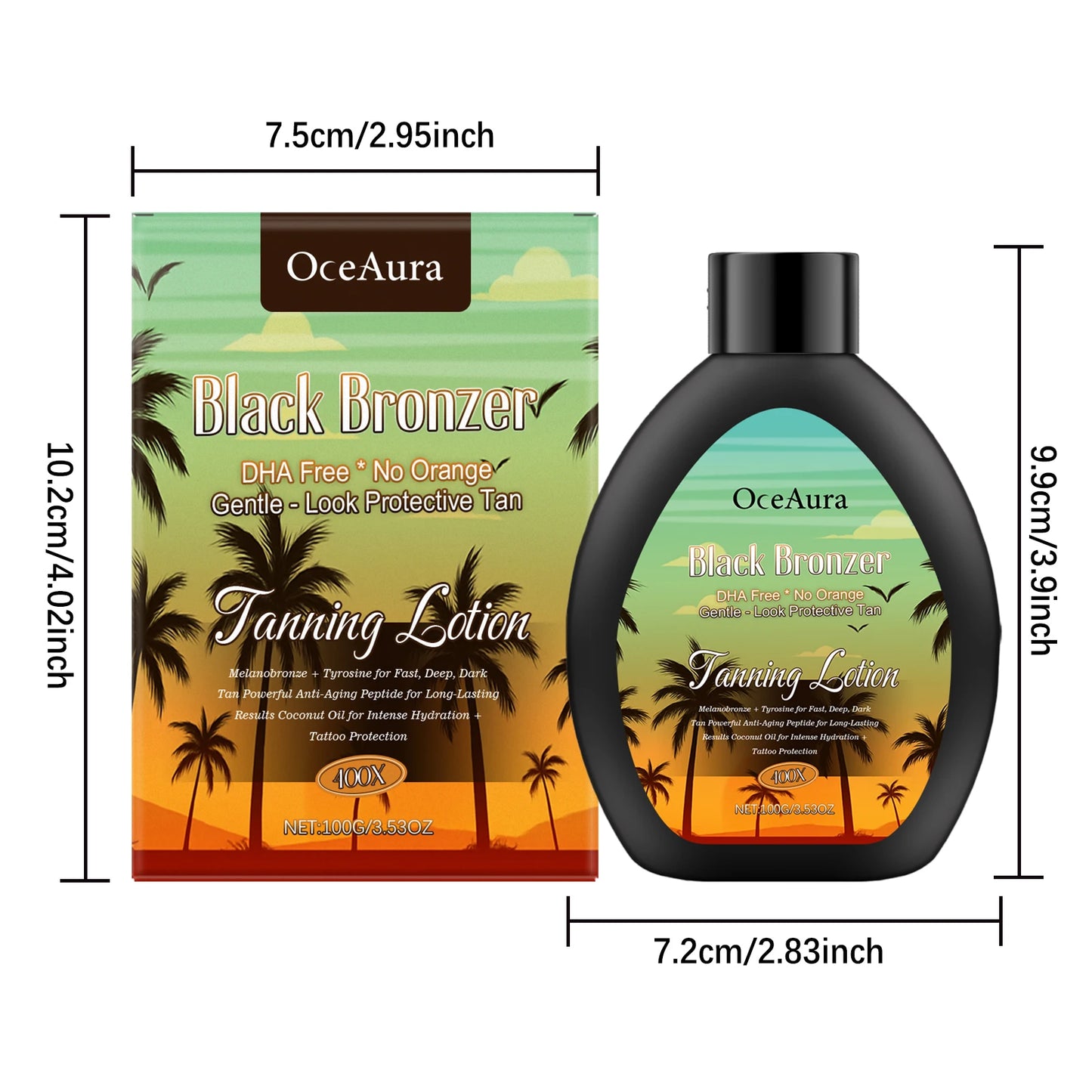 Coconut Tanning Lotion – Natural Bronzing Glow, 100g Peaceful Pleasures Health and Wellness