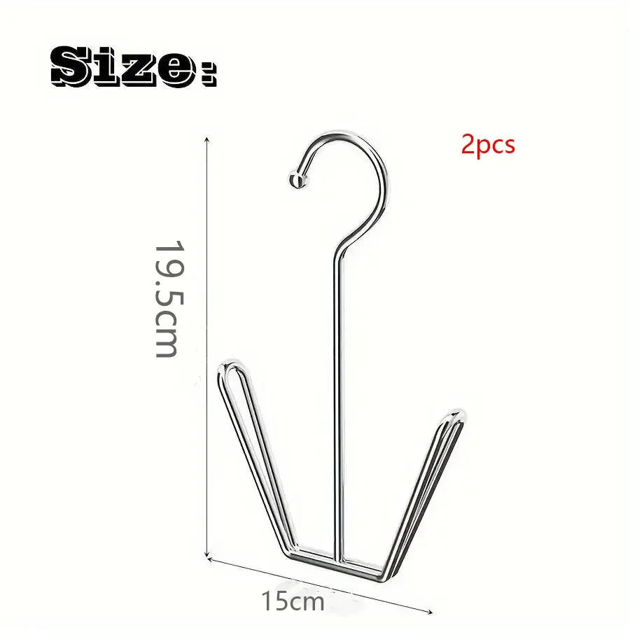 Stainless Steel Shoe Hanger Rack – Double Hook Drying Design