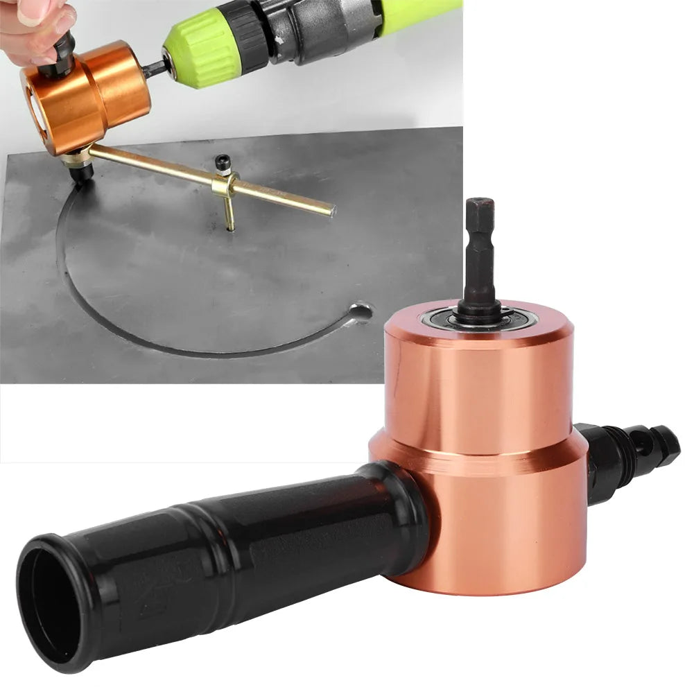 Double Headed Cutter Sheet Metal Nibbler Drill Cutting Tool Power