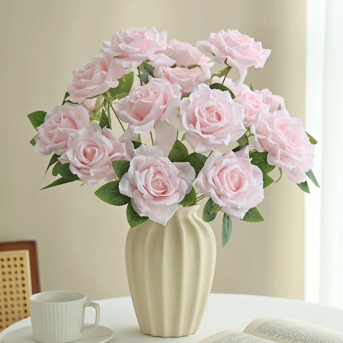 Silk Peony Artificial Flower Bouquet for Wedding & Home Decor