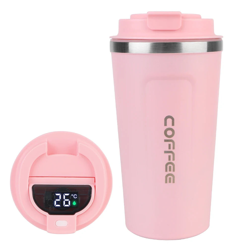 Stainless Steel Travel Thermos Mug 380/510ml – Leak-Proof