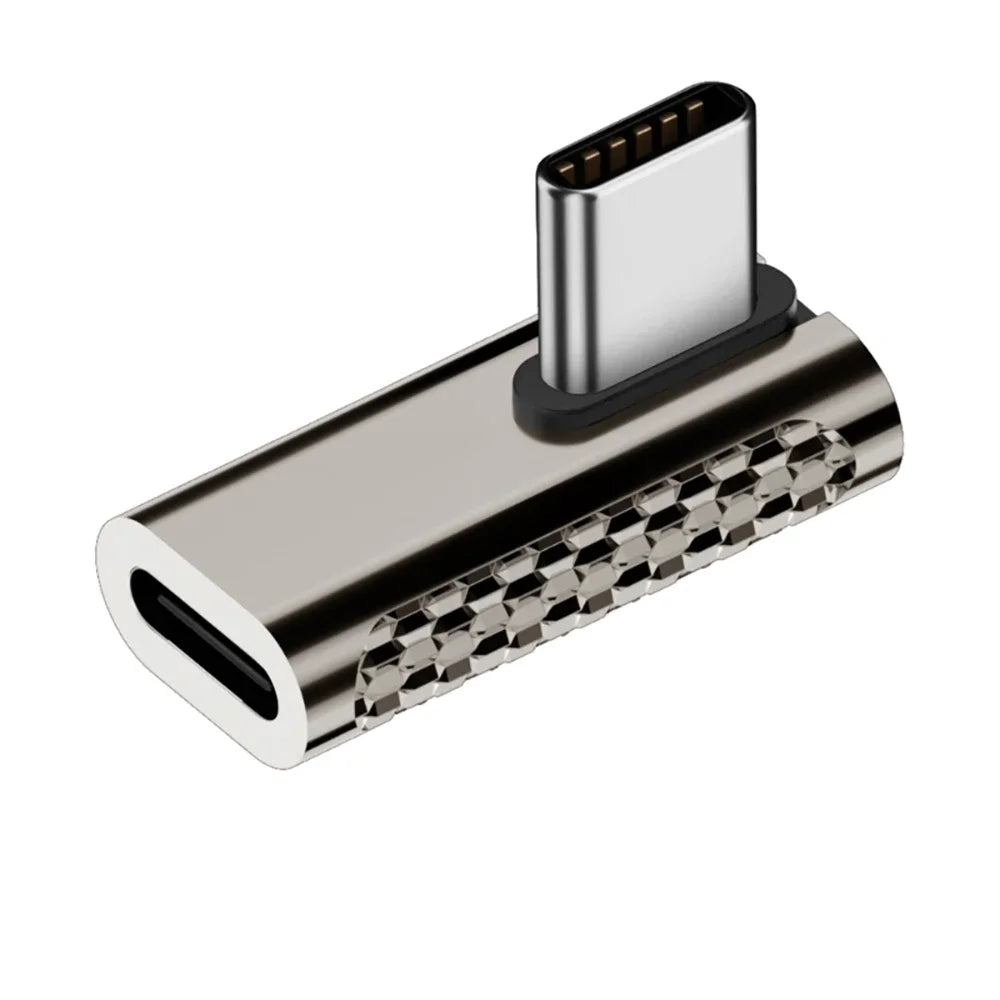 100W 20Gbps USB-C 90° Right Angle Adapter | PD Fast Charging
