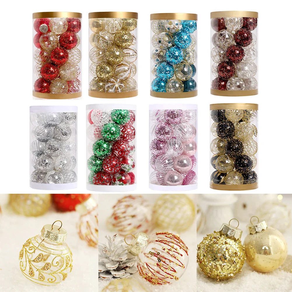 25-Pack Christmas Ball Ornaments | Indoor & Outdoor Holiday Decor