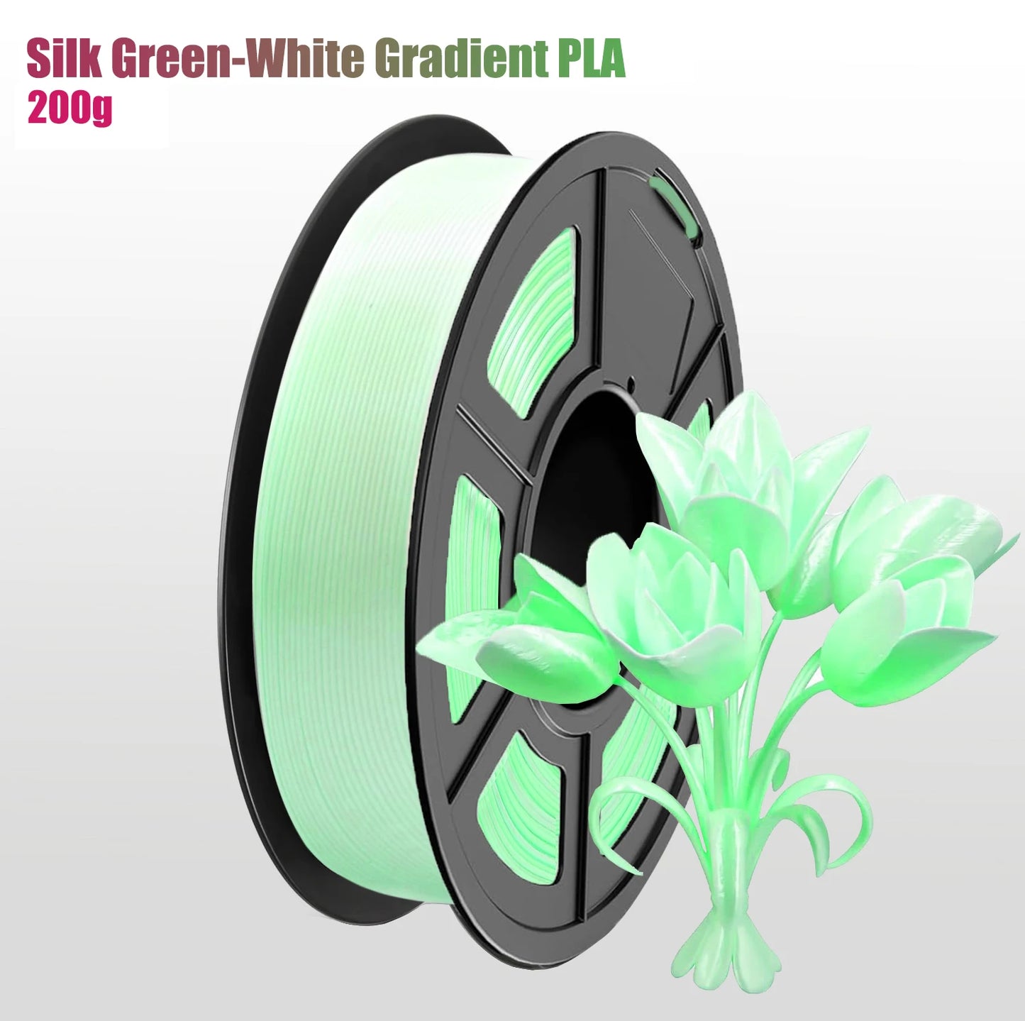 DINGSUN 3D 1.75mm Gradient Silk PLA Filament ±0.02mm | 200g–1kg