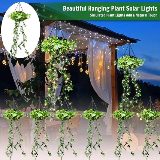 Solar Hanging Ivy Light – Waterproof Outdoor Garden Lamp