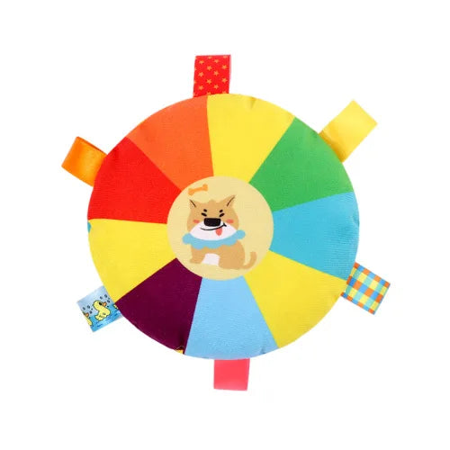 Hot Dog Plush Chew Toy with Bell | Small Dog Bite-Resistant
