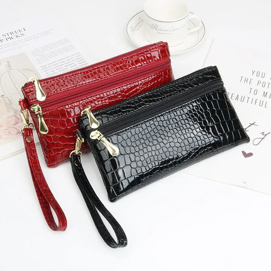 Women's PU Leather Coin Purse | Small Wrist Clutch Wallet Wrist Clutch Wallet Oasis Select