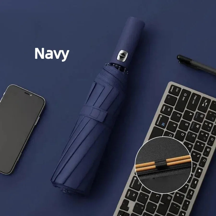 Auto Open Close Compact Travel Umbrella – UV & Rain Protection