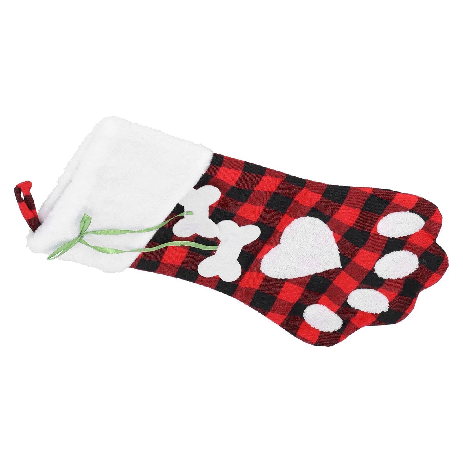 Christmas Cute Stockings Christmas Pet Stocking Short Plush 90g for Christmas Fireplace Decoration for Pet Dog Snacks Toys Peaceful Pleasures Health and Wellness