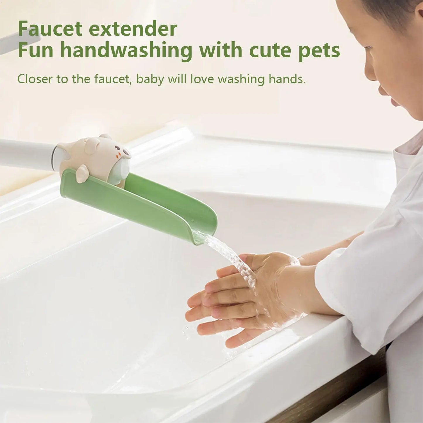 Cartoon Animal Faucet Extender for Kids – Fun Hand Washing