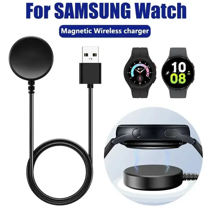 2026 Hot Sale！Magnetic Watch Wireless Charger For Samsung Galaxy Watch 8/7/6/5/4/3 Watch Fast Charging Dock Station USB/TypeC Peaceful Pleasures Health and Wellness