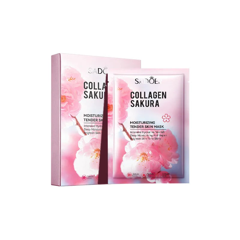 Sadoer Sakura Collagen Sheet Mask – Hydrating & Brightening