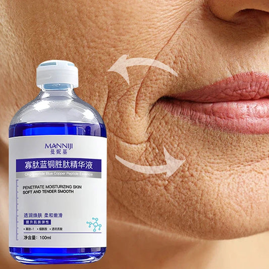 SADOER Blue Copper Peptide Face Serum 100ml | Anti-Aging Face Serum Oasis Select 1PCS 100ML 100ML
