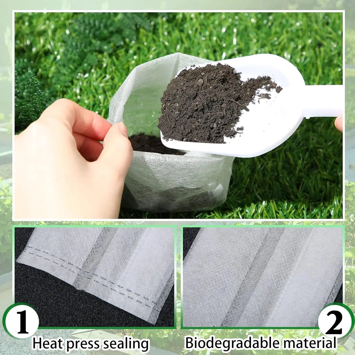 Fabric Plant Seedling Bags 100–1000PCS | Eco Nursery Pots