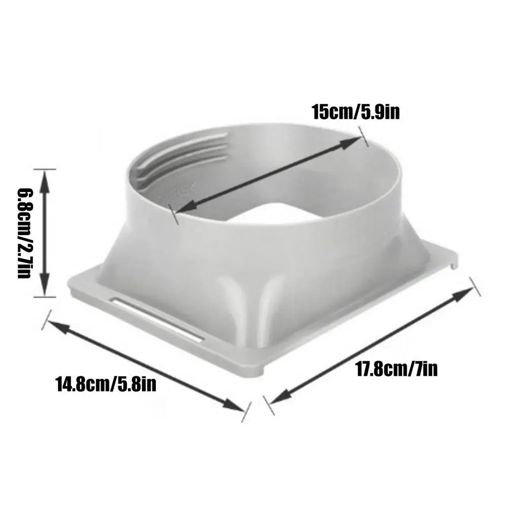 Portable AC Exhaust Hose Connector – Universal 5.9" Adapter