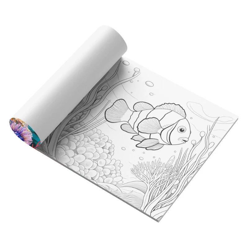Bview Art Underwater Wonders Relaxing Coloring Book Featuring Ocean