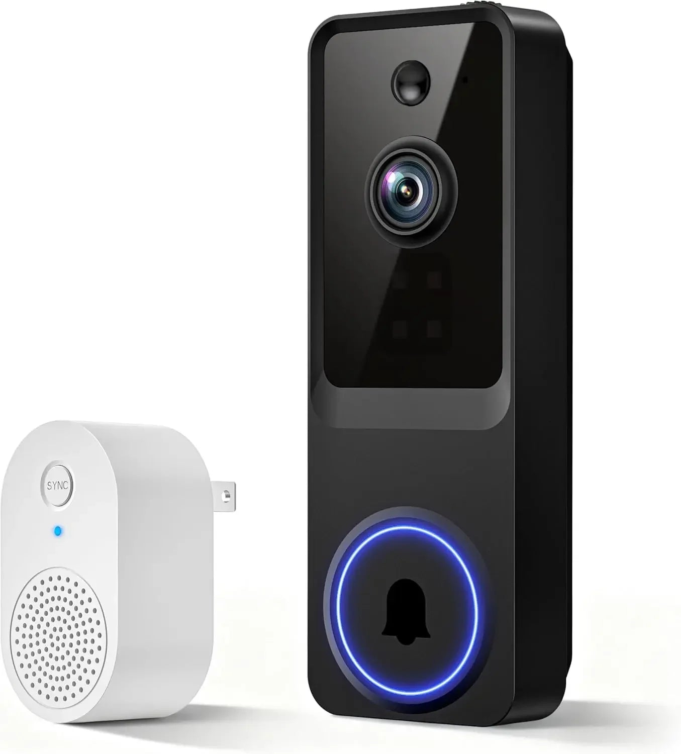 Wireless Video Doorbell Camera with Cloud Storage, Night Vision, Real-Time Alerts for Home Security Peaceful Pleasures Health and Wellness United States