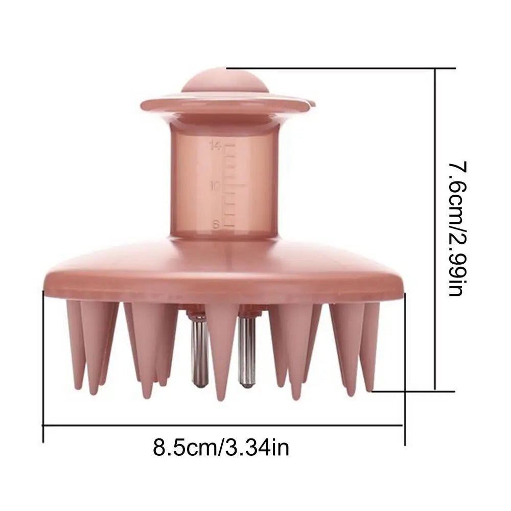 Silicone Scalp Massager & Hair Oil Applicator Comb