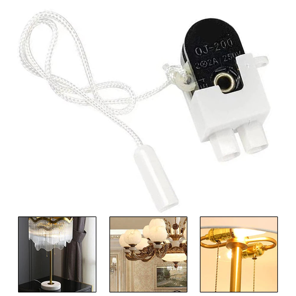 Pull Cord Wall Light Switch Rotating Alloy Table Lamp Floor-lamp