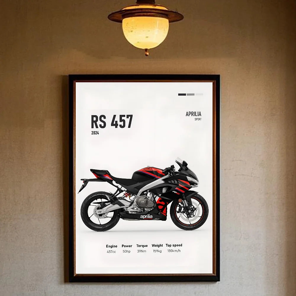 Classic A-Aprilia-es motorcycle Poster HD art sticky wall waterproof home living room bedroom bar aesthetic decoration Peaceful Pleasures Health and Wellness z4 50X70cmNoframe