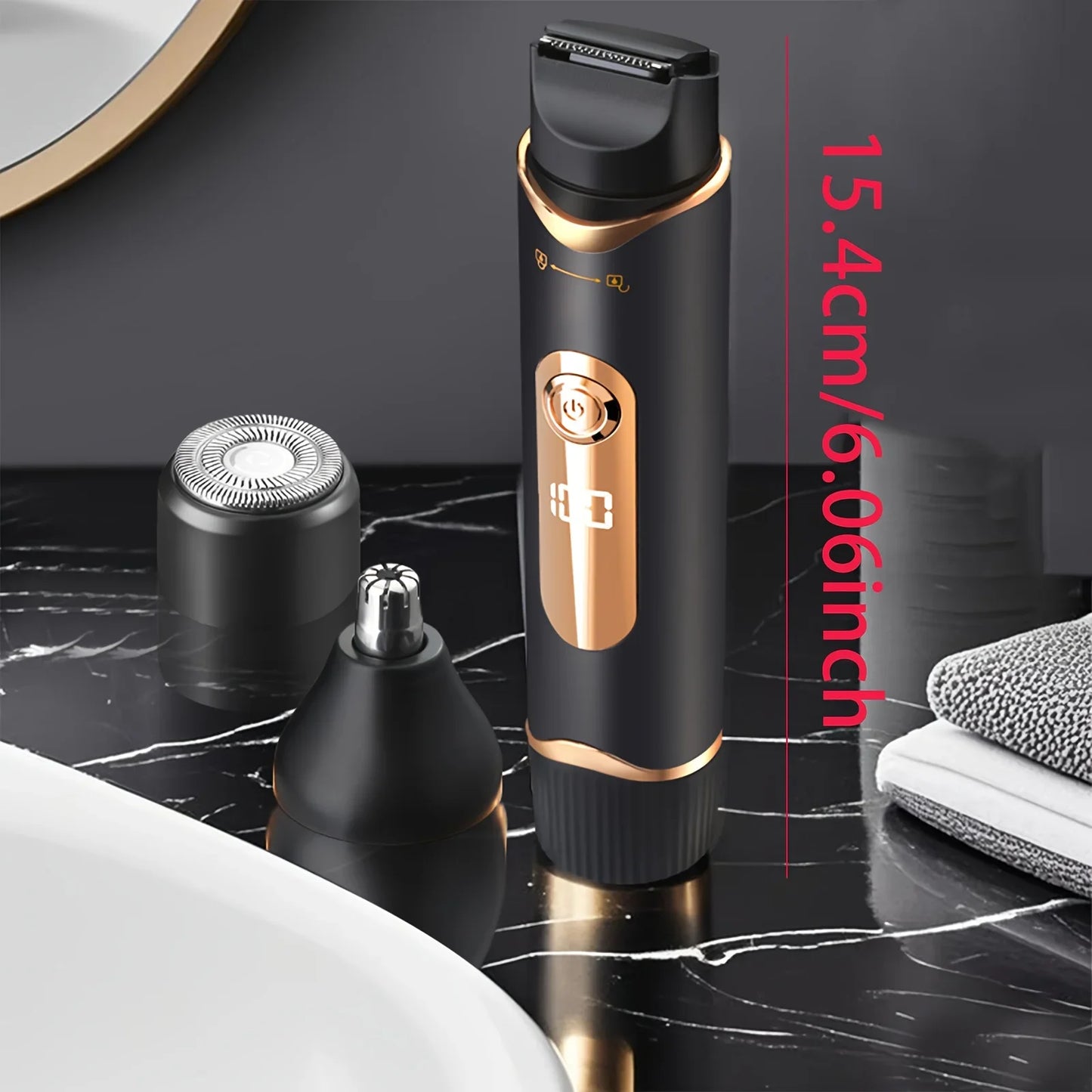 3-in-1 Men's Electric Body & Groin Trimmer | Rechargeable