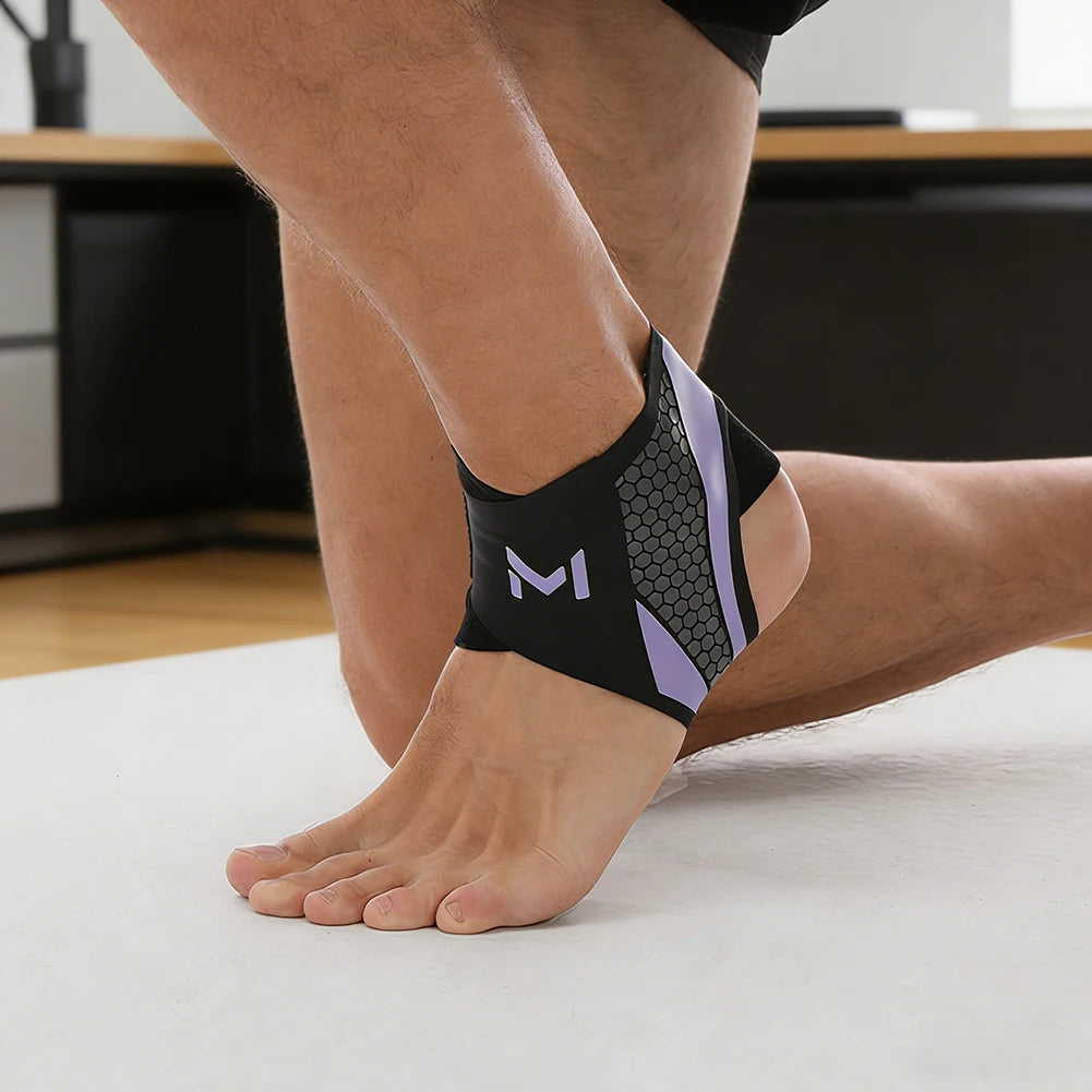 Ankle Support Brace,Thin Breathable Sports Ankle Protector,Outdoor Cycling, Mountain Climbing, Anti Sprain, Protective Gear Peaceful Pleasures Health and Wellness