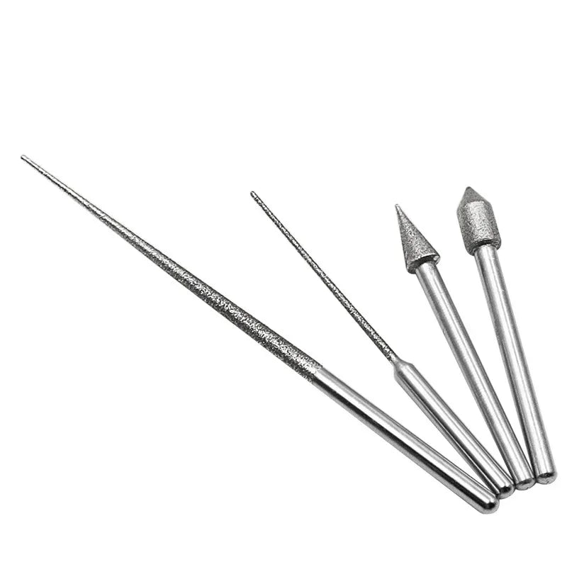 3MM Grinding Rods Mini Diamond Drill Grinding Head Milling Cutter Needle Engraving Carving Polishing Glass Jade Stone Drill Bit Peaceful Pleasures Health and Wellness