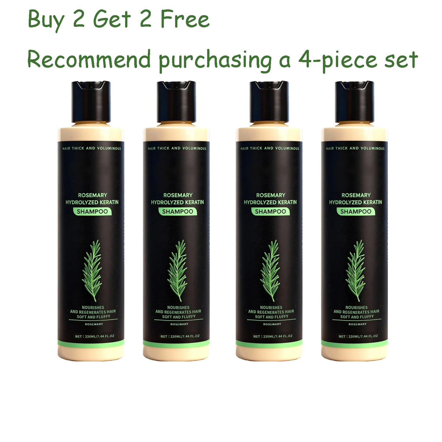 Rosemary Keratin Shampoo 220ml – Smooth, Moisturize & Volumize