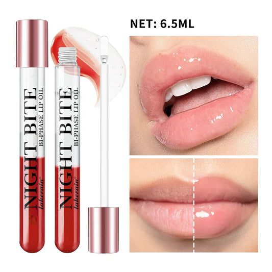 Night Bite Bi-Phase Glossy Lip Oil – Nourishing & Moisturizing Glossy Lip Oil Oasis Select 2pcs