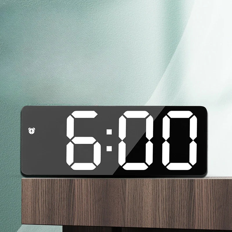 LED Digital Alarm Clock – Voice Control, Snooze & Night Mode LED Alarm Clock Peaceful Pleasures Health and Wellness