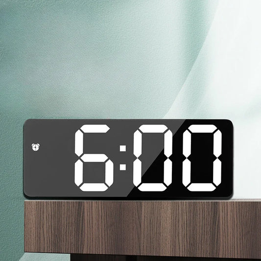 LED Digital Alarm Clock – Voice Control, Snooze & Night Mode LED Alarm Clock Peaceful Pleasures Health and Wellness