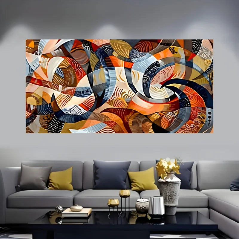 1pc Modern Abstract Texture Canvas Art Print, Unframed, Wall Decor for Kitchen, Home Office, Bathroom, Living Room, Bedroom Peaceful Pleasures Health and Wellness