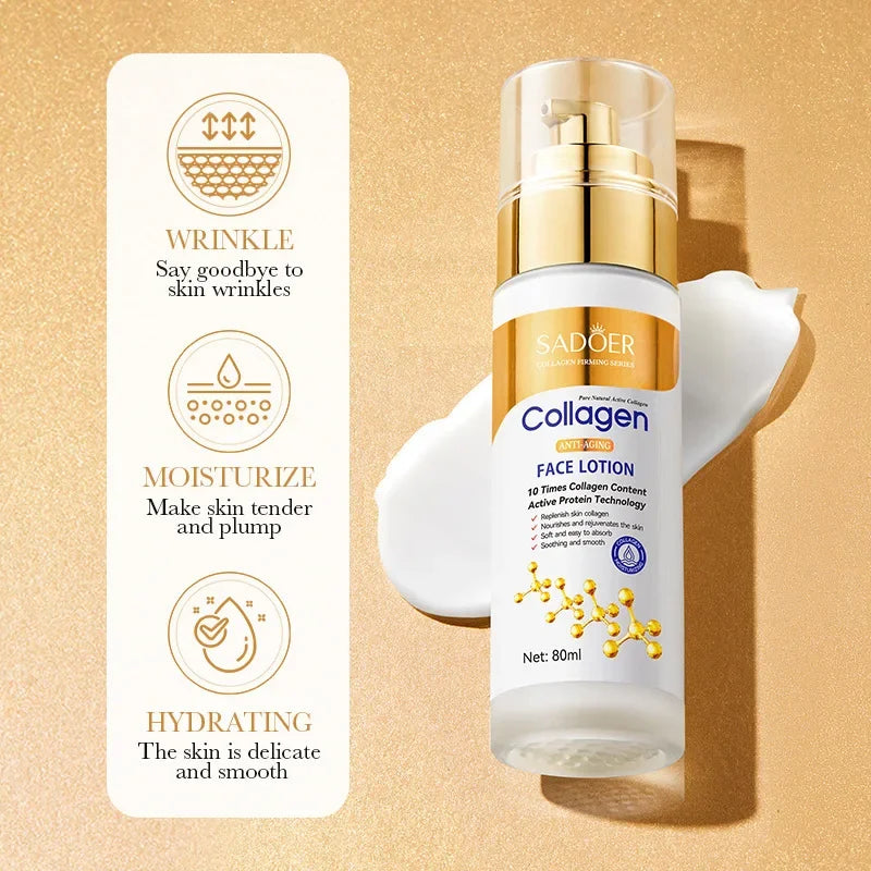 SADOER Collagen Facial Serum | Moisturizing Oil Control 80ml