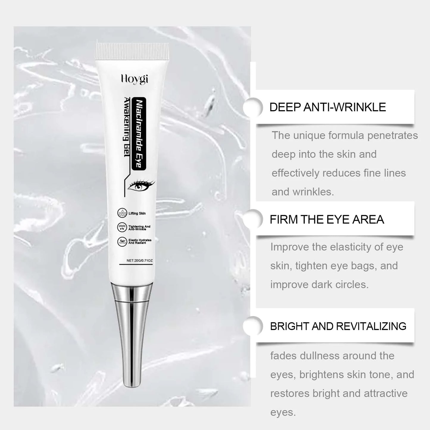 Nicotinamide Eye Cream Gel – Dark Circles & Puffiness Relief
