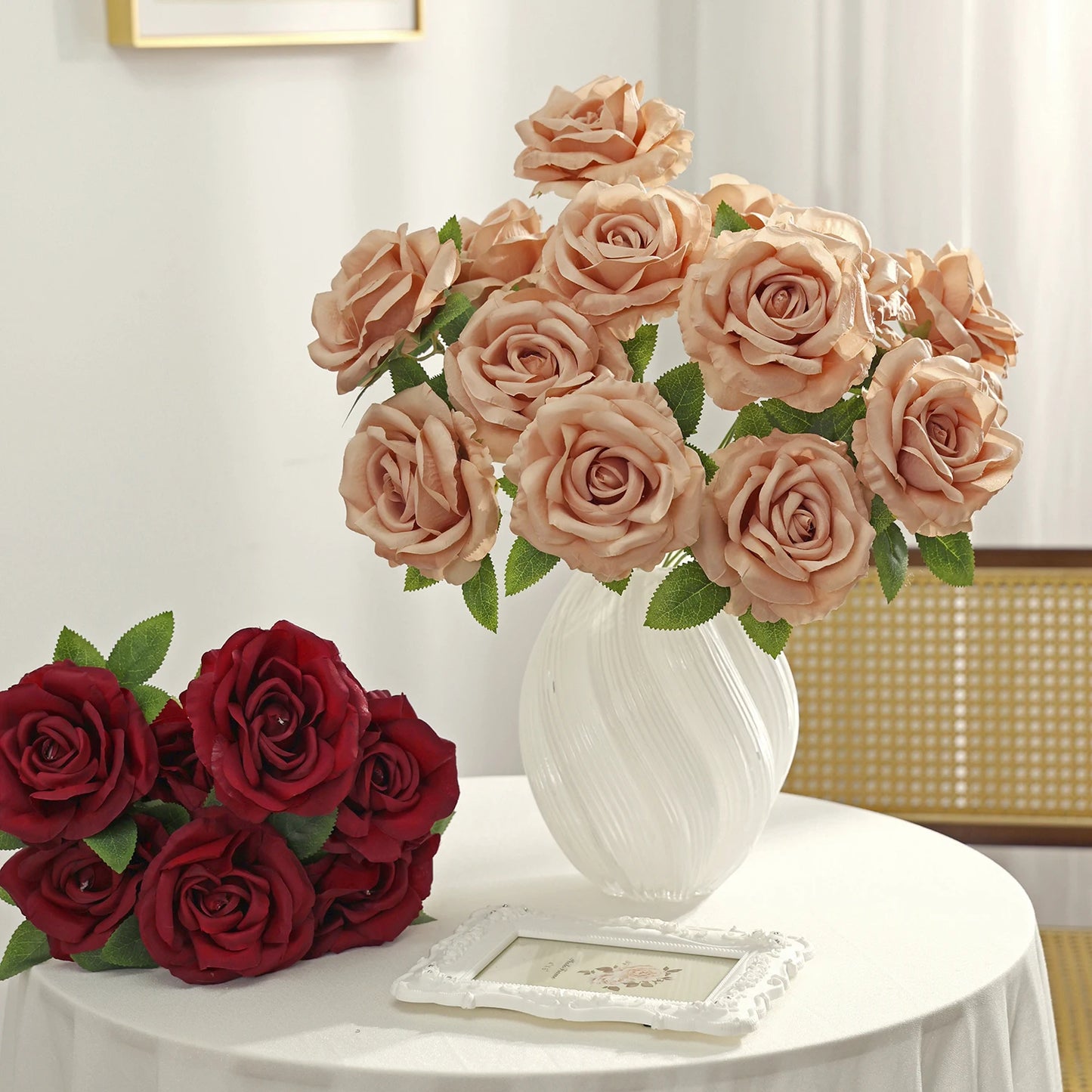 Silk Rose Artificial Bridal Bouquet | Wedding & Home Décor