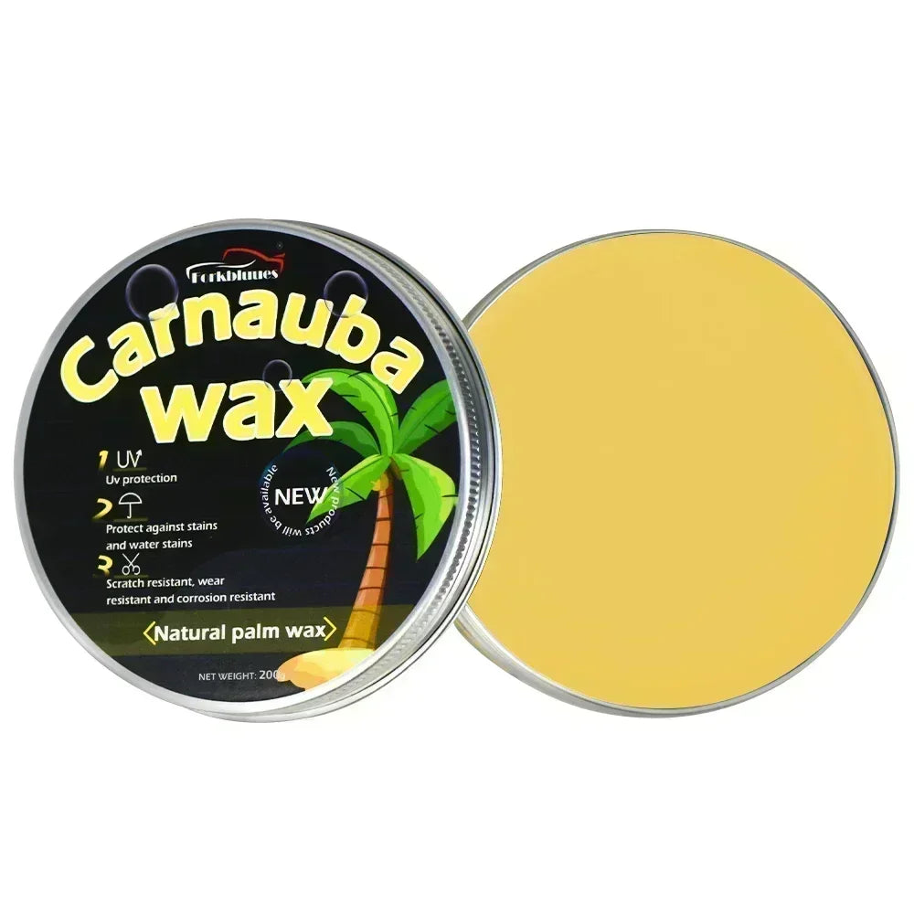 Car Wax Auto Paint Care Carnauba Paste Wax Brazilian Polishing Wax Paste High Gloss Shine Super Hydrophobic Coating Glazing Peaceful Pleasures Health and Wellness