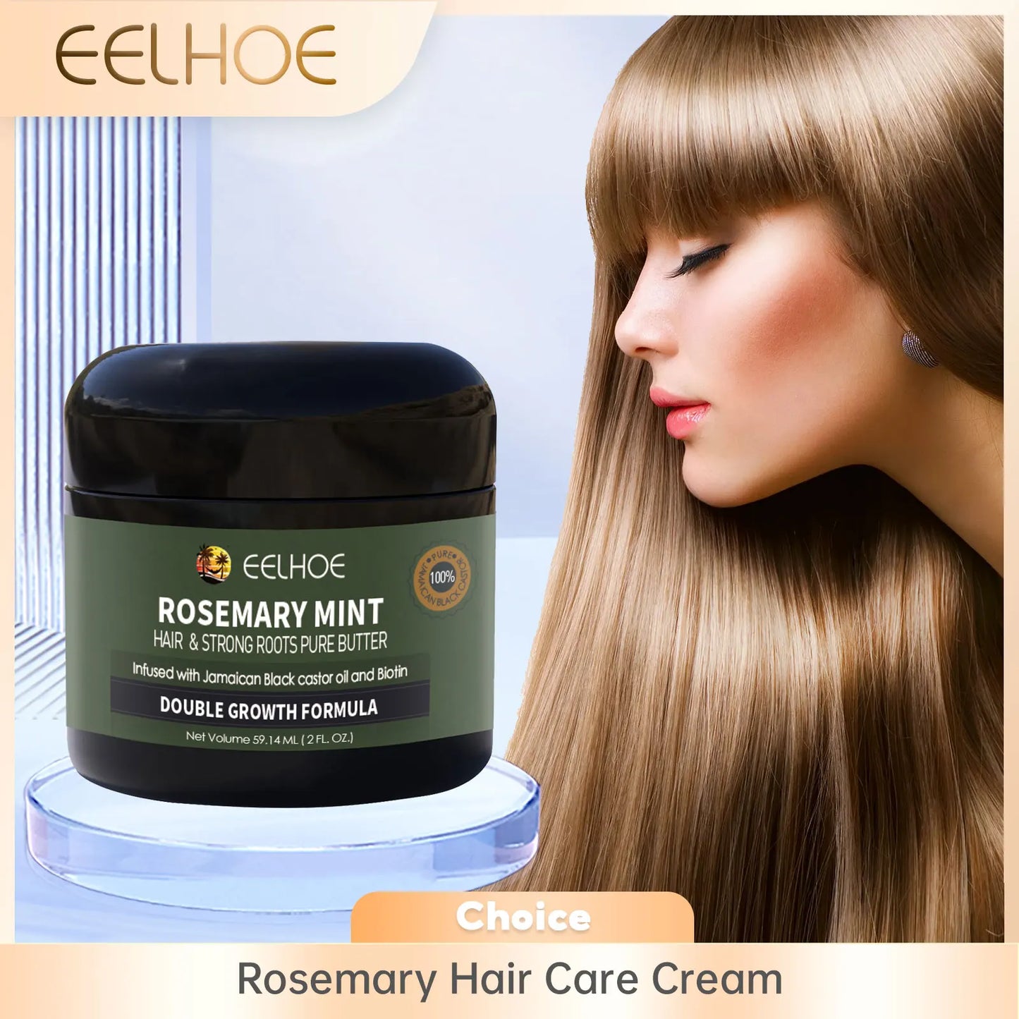 EELHOE Rosemary Mint Hair Conditioning Cream – Repair & Growth