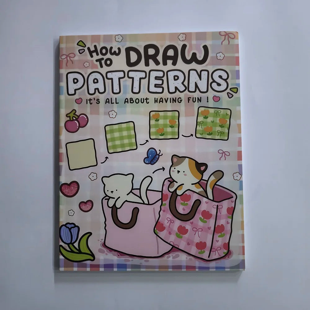 Coloring Book Adults Kids How Draw Patterns Easy Fun Step-by-step