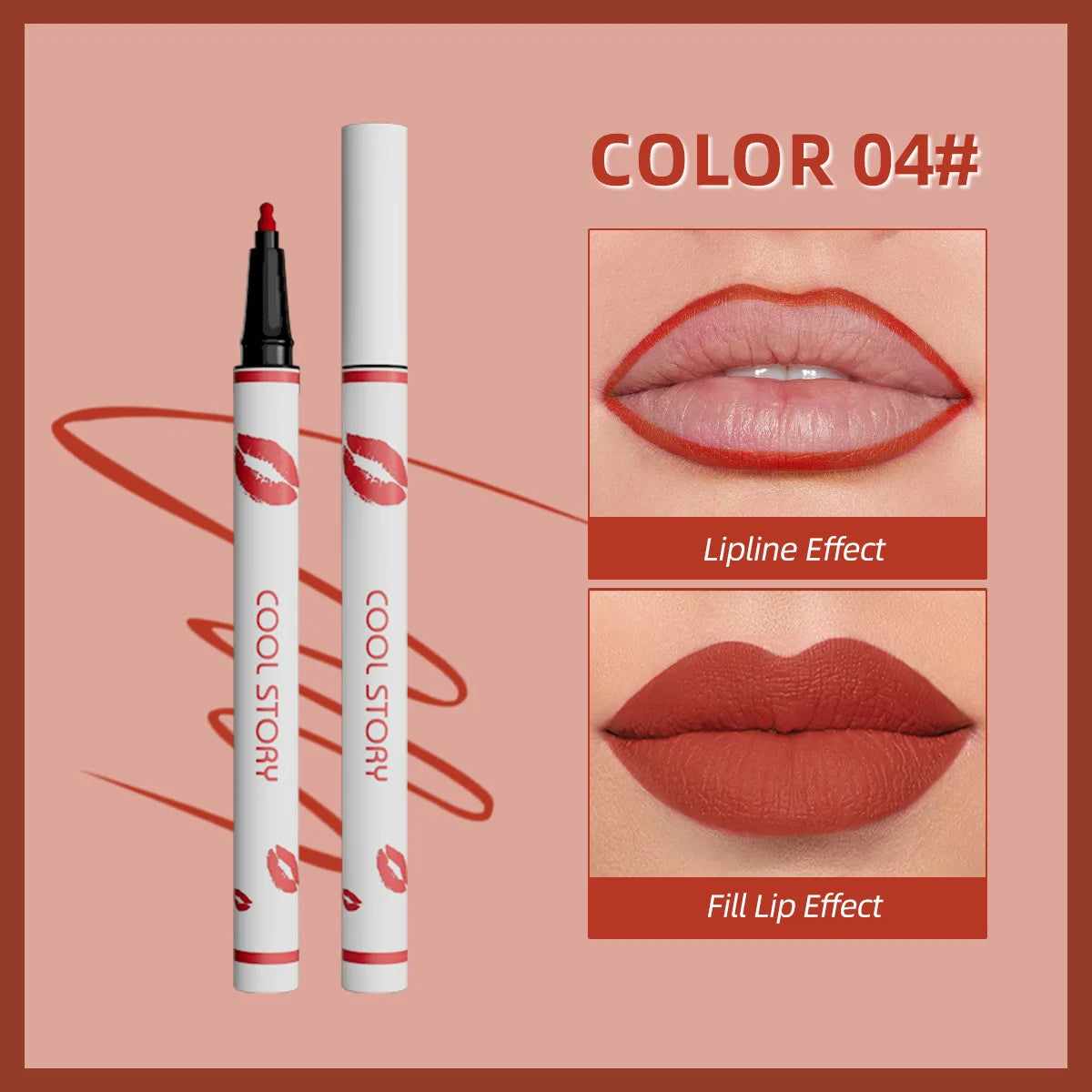 Waterproof Matte Liquid Lip Liner Pencil – Long-Lasting Color