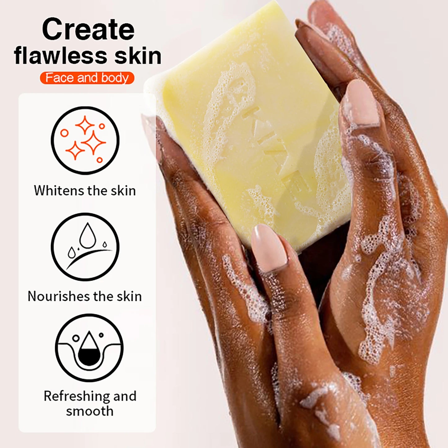 AILKE Turmeric Whitening Soap with Honey & Glycerin – 150g