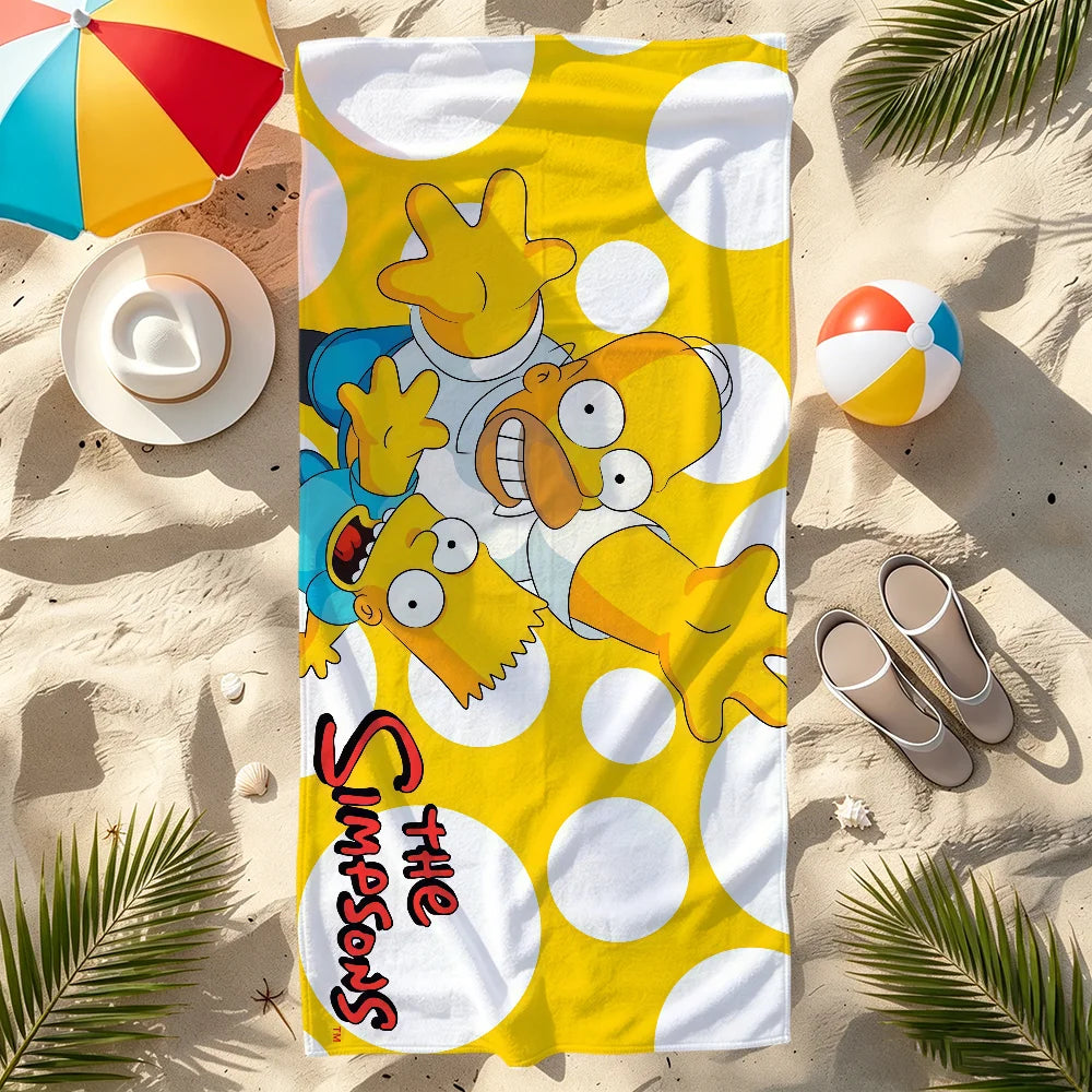 Cartoon Quick-Dry Beach Towel | Soft Pool & Travel Towel Quick-Dry Beach Towel Peaceful Pleasures Health and Wellness
